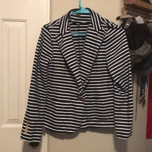 Ralph Lauren navy/white striped Blazer